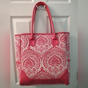 Buckhead Betties Pink and White Tote Bag